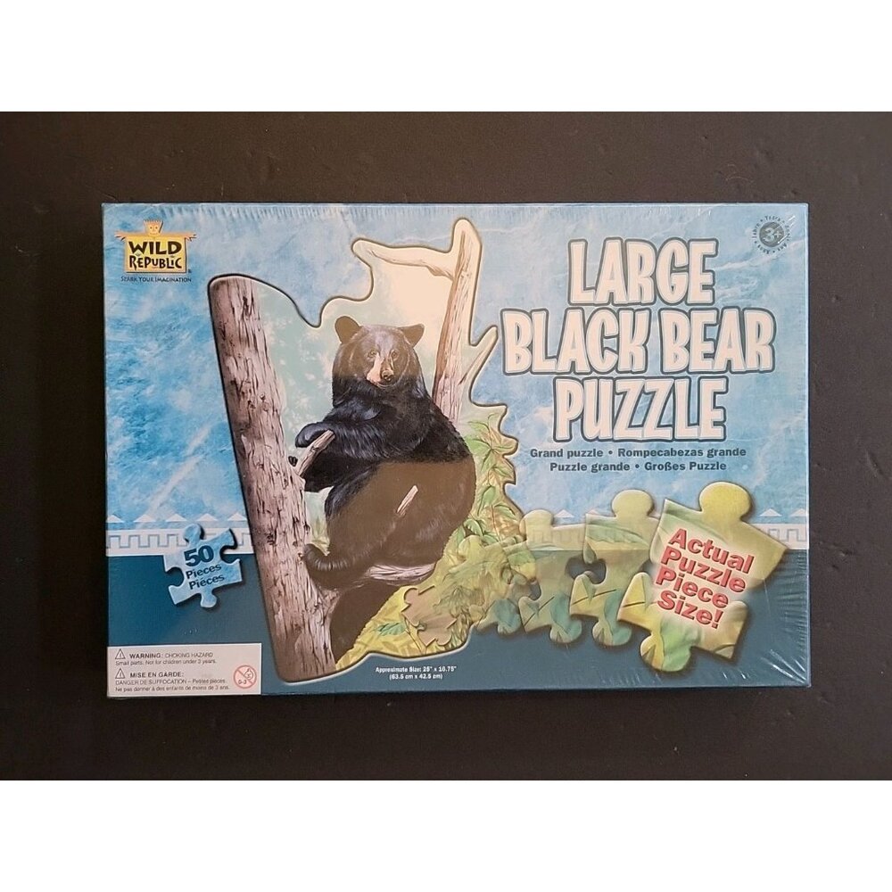 WILD REPUBLIC 64578 Large Children 50 pc Educational FLOOR PUZZLE Rare NOS 2008